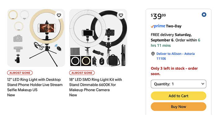 Examples from Amazon